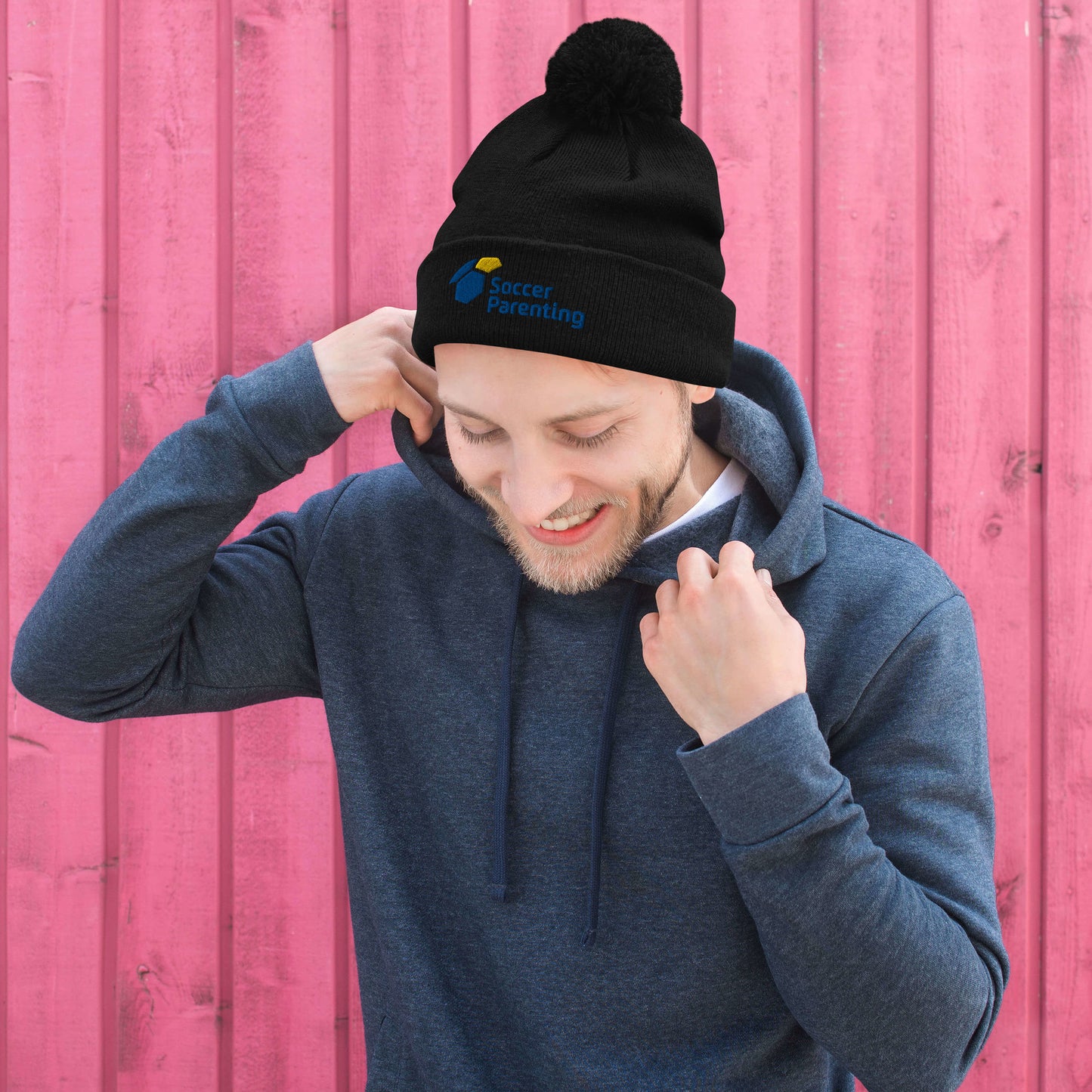 Soccer Parenting Pom-Pom Beanie