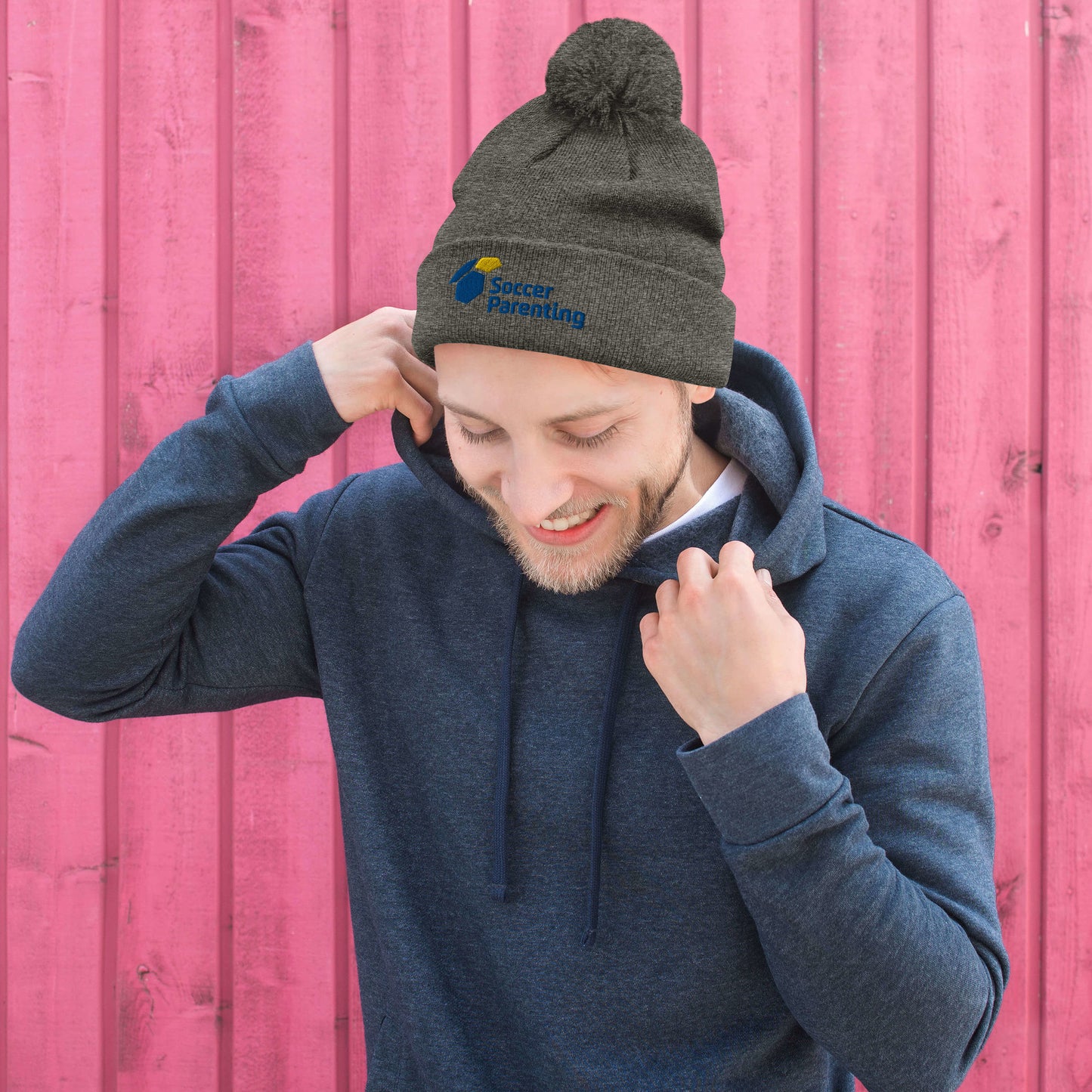 Soccer Parenting Pom-Pom Beanie