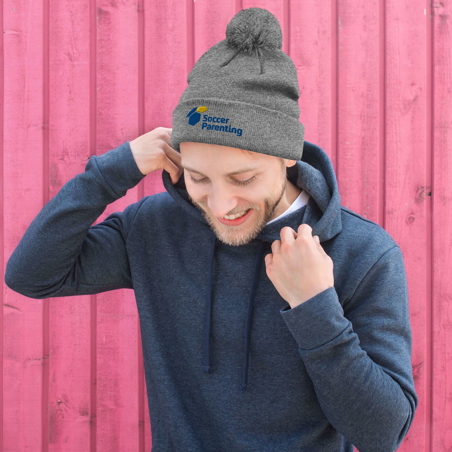 Soccer Parenting Pom-Pom Beanie