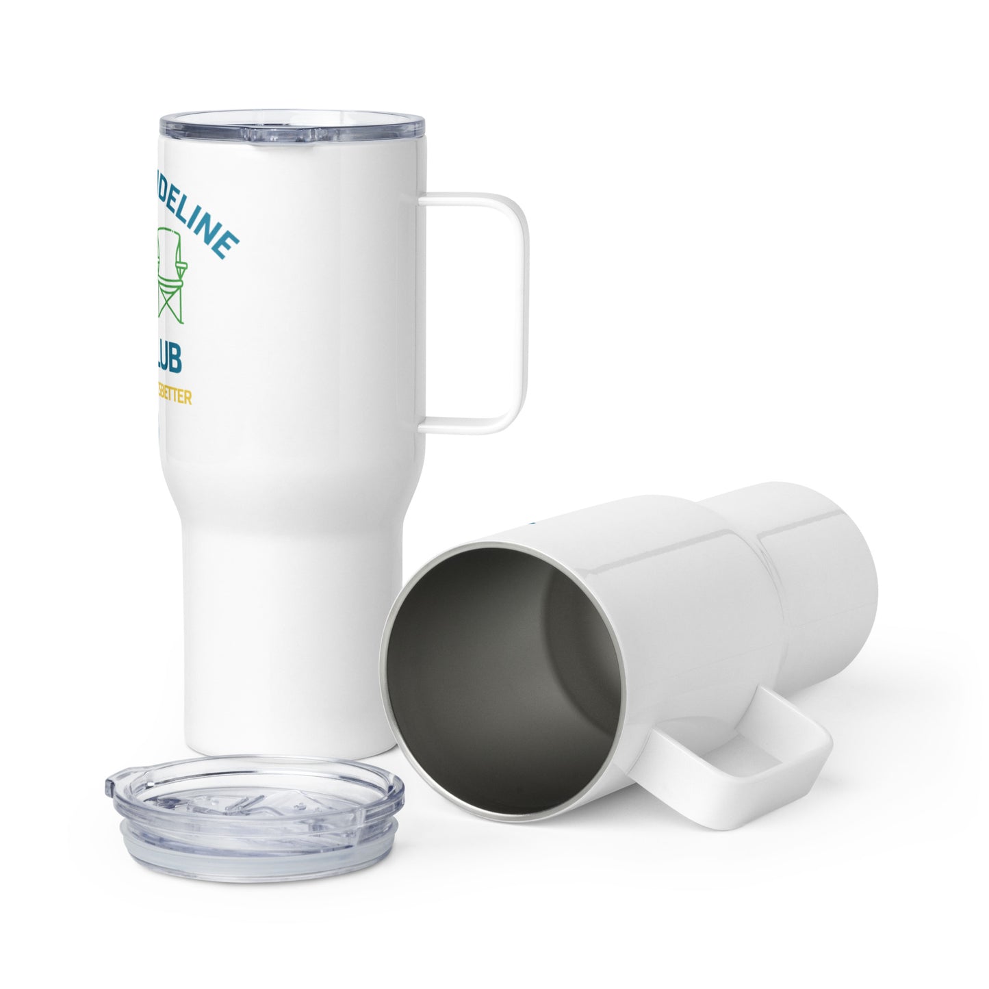 Supportive Sideline Travel mug with a handle
