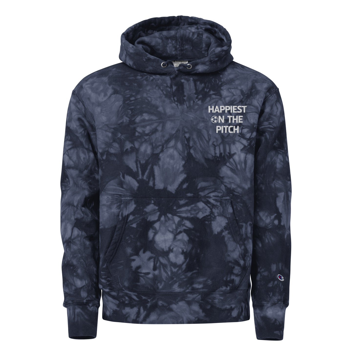 Happiest on the Pitch Unisex Champion tie-dye hoodie