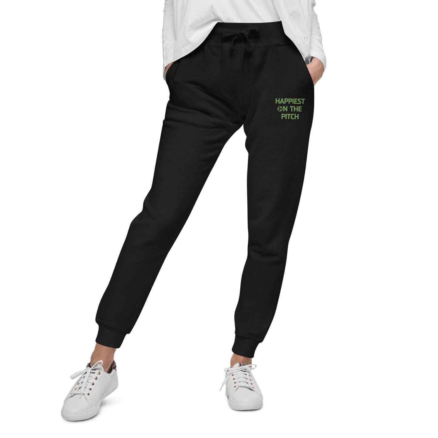 Happiest On the Pitch - Embroidered Unisex fleece sweatpants