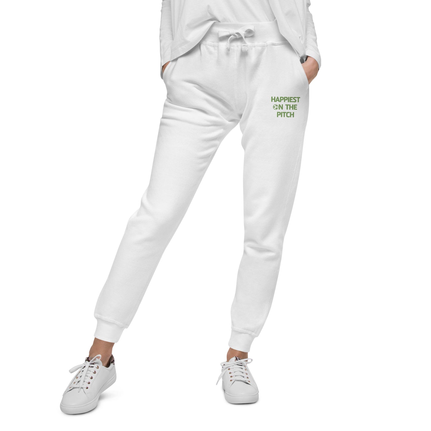 Happiest On the Pitch - Embroidered Unisex fleece sweatpants