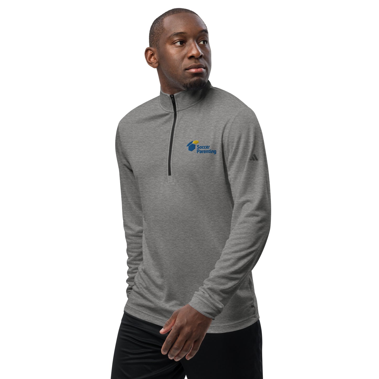 Soccer Parenting Quarter zip Adidas pullover