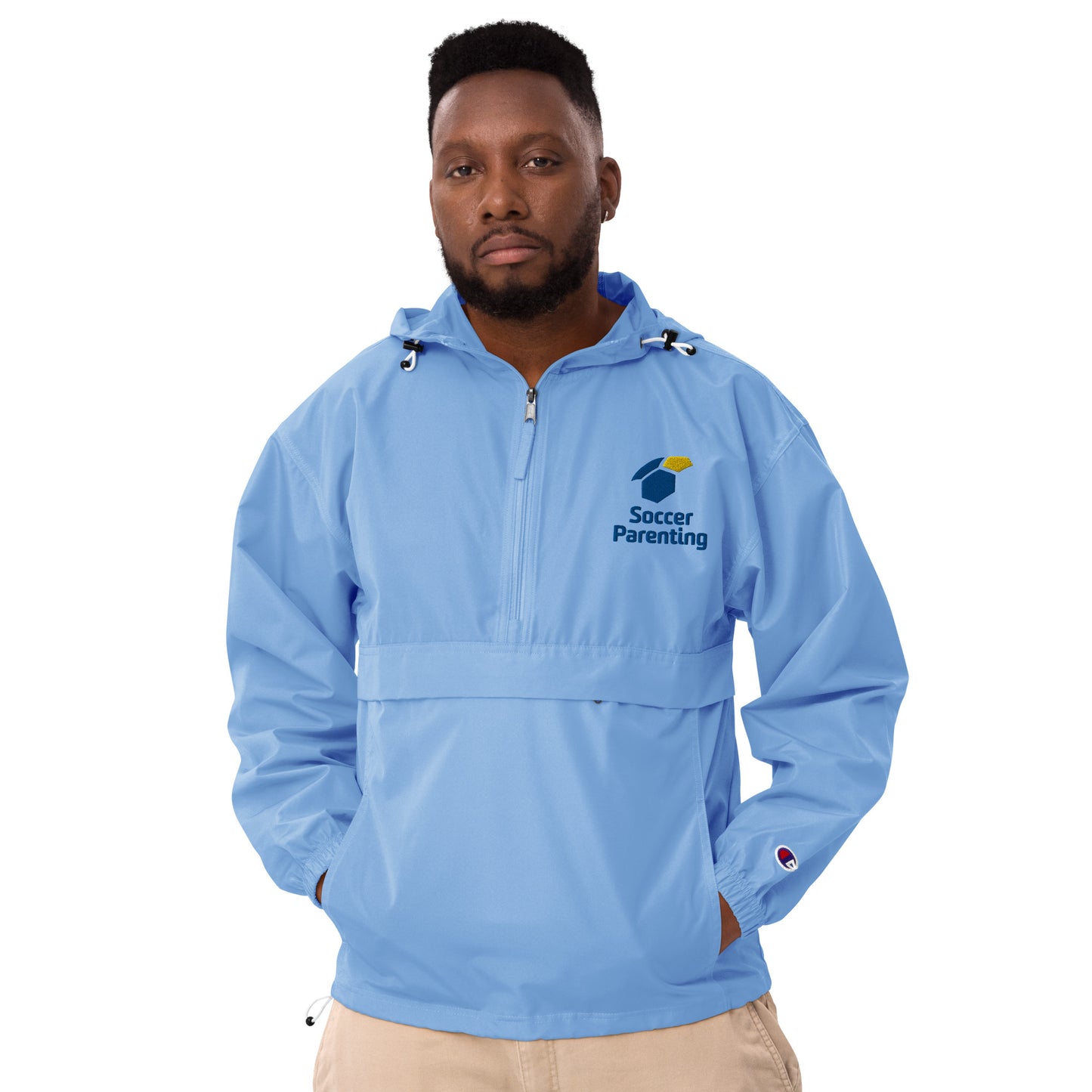 Soccer Parenting Embroidered Champion Packable Jacket