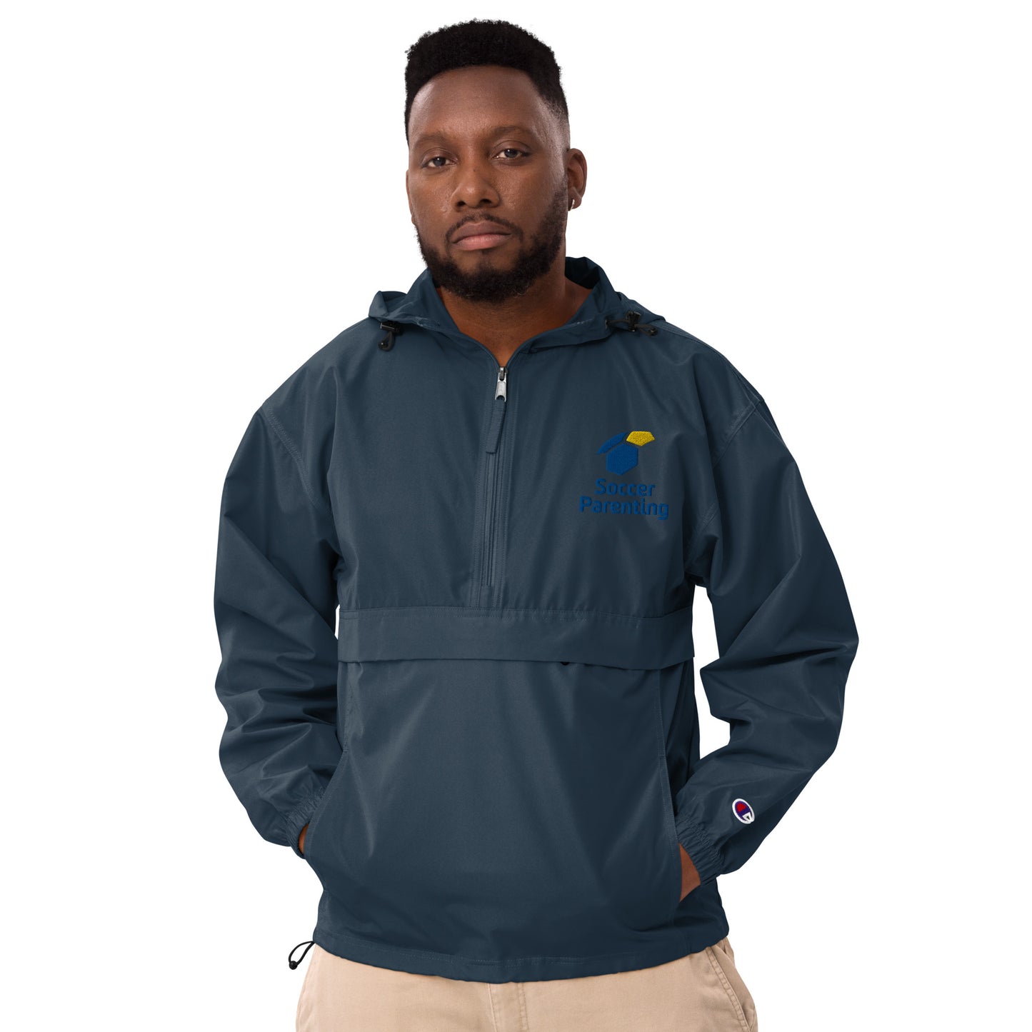 Soccer Parenting Embroidered Champion Packable Jacket