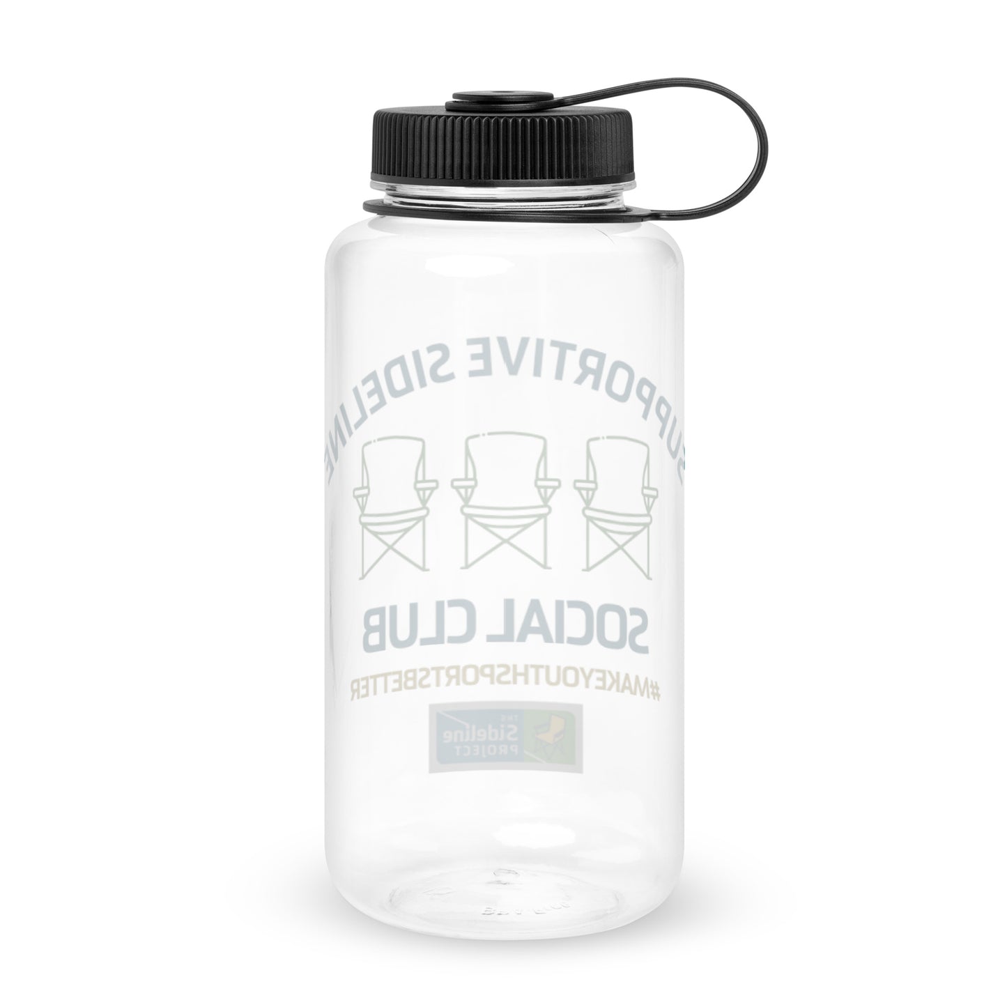 Supportive Sideline Social Club Wide mouth plastic water bottle