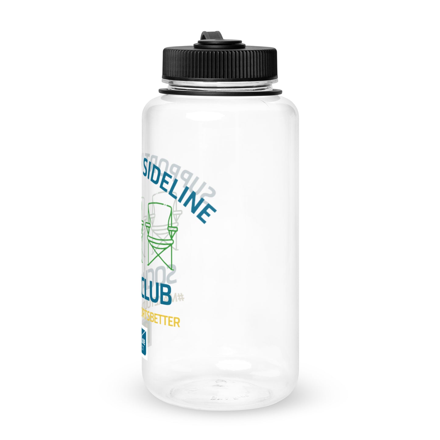 Supportive Sideline Social Club Wide mouth plastic water bottle