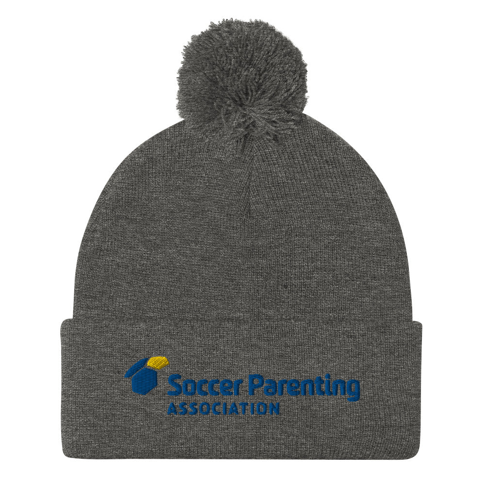 Soccer Parenting Pom-Pom Beanie